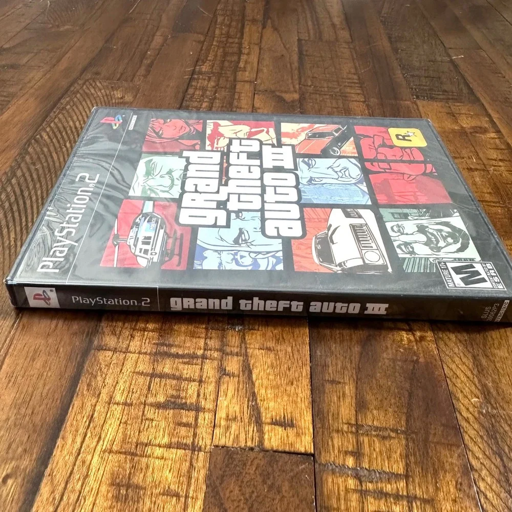 Factory Sealed GTA III‎ PS2 Grand Theft Auto 3 Game New NTSC Black Label 2001
